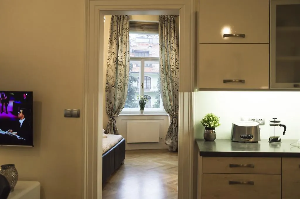 Modern Apartment Vsehrdova Praga